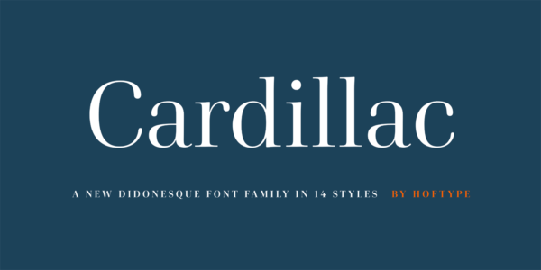 Cardillac 衬线字体