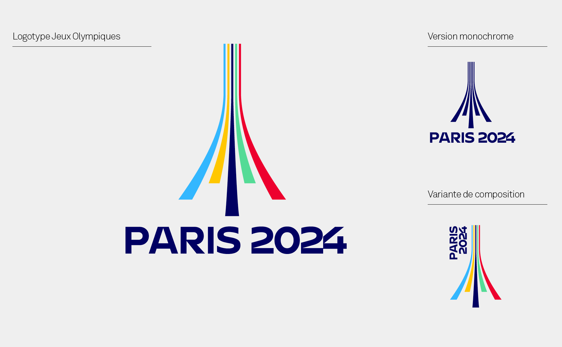 标志 巴黎 2024 奥运会 jeux olympiques