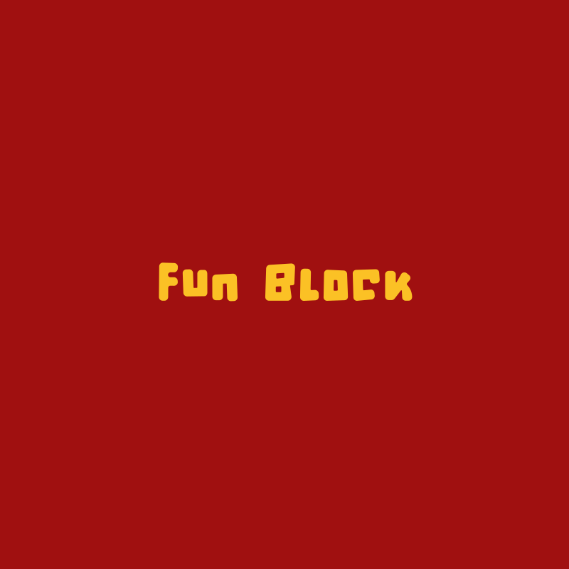 Fun Block 字标徽标
