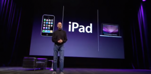 史蒂夫乔布斯在 2010 年发布 iPad